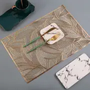 4 PCS Placemats Rectangular Dining Table Place Mats Kitchen Party Desk Pads