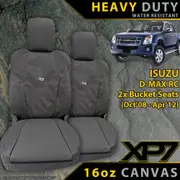 Isuzu D-MAX RA XP7 Heavy Duty Canvas 2x Front Seat Covers (Made to Order)