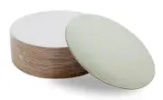Silver Round Compressed Cake Board (4in) Pk 25