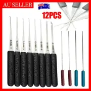 12PCS Broken Key Extractor Kit Lock Removal Tool Set Hooks Needles for Locksmith