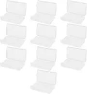 ECSiNG 10PCS Game Cartridge Case Compatible with Game Boy Advance GBA Game Cartridges ABS Transparent Game Card Storage Box Holder Anti-Slip Cover 65x40x13mm