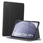Case for Galaxy Tab A9+/A9 Plus 11 Inch 2023, Shock Proof Smart Folio Black