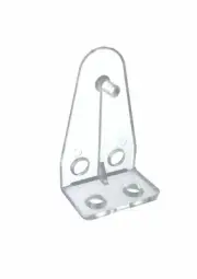 Qty 12 Blind Hold Down Brackets Clear Plastic (6 pair)