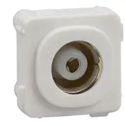 Clipsal 30 Series Mech Socket 75Ohm Coax Screw Fixd White - 30TV75MS-WE