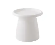 Coffee Table Mushroom Round Small Side Table 50CM White