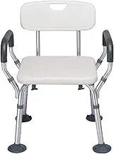 FFSPIIO Bathtub Shower Chair, Elderly Adjustable Shower Chair with Non-Slip Seat Assist Lightweight Bath Tub Bench Chair Shower Chair