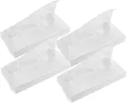 EXAOMBLE 4packs Unscented Soft Car Tissues Three-Layer Auto Visor Tissues Travel Car Essentials Go Convenience Compact Design for Easy Storage