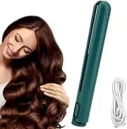 GkgWuxf Small Curling Iron | 2 in 1 Curling Iron Curling Iron | Hair Iron Straightener, Hair Straightening Irons, Portable Hair Waver Hair Curling Tools