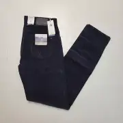 BRAX Cooper Fancy Men's 30x34 Navy Blue Corduroy Jeans HI-FLEX EVOLUTION Chino