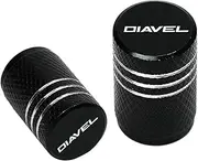 jiningxinxin Compatible with Diavel DIAVEL 2011-2014 Accessories Motorcycle CNC Aluminum Tire Valve Air Port Stem Cover Caps(Black)