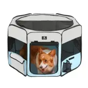 Dog Playpen Portable Pet Play Pens for Puppies, Cat, Rabbit, Chicks, Foldable...