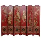 6 Panels Red Chinese Wedding Screen (SN6-Red)