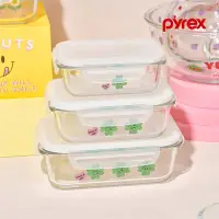 在飛比找Yahoo!奇摩拍賣優惠-韓國pyrex knotted保鮮盒保鮮碗防漏硅膠條玻璃碗便