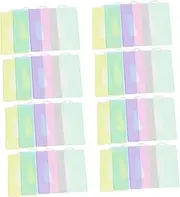 NUOBESTY 40pcs Multipurpose Badge Holder Cards Cover Name Tag Holder Id Cards Protective Cover for Women Random Color