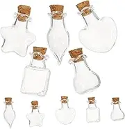 10pcs Mini Glass Bottles Drift Bottles Diy Decorative Home Accessories