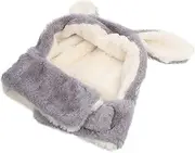 [FOMIYES] 1pc Plush Warm Hat for Autumn Adorable Ear Cover with Scarf Comfortable and Soft Plush Material Present for Keeps Warm and Cozy Light Grey