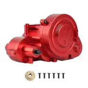 Complete Metal Gearbox Transmission Box With Gear For Axial Rbx10 Ryft 1/10 Rc Crawler Car Upgrade Red