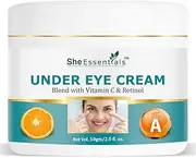 Hydrating Natural Under Eye Cream for Dark Circles, for Women & Men, 50 gm