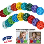 9/18 pcs Math Facts Fidget Spinners Addition Multiplication Game Educational Toy