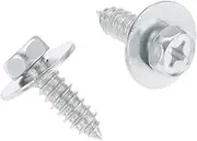HDVCRNBAVW 20Pcs Car Body Tapping Screw Rivet Interior Trim Panel Hex Bolts Universal Car Fender Fastener Rivets Fasteners and Clips