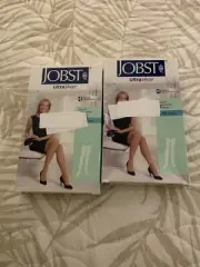 2 Jobst Ultrasheer Silky Beige, Classic Compression Stockings 8-15 mmHg