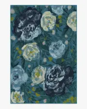 185' x 275' | Machine Washable Runner Rug | Kid & Pet Friendly | Indoor Rug | Camellia Midnight Rug | Ruggable