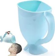 Baby Bath Jug, Plastic Baby Bath Rinse Cup, Whale Shape Cup with Handle, Jug for Washing