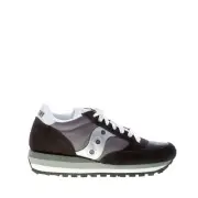 SAUCONY women shoes Black suede and nylon fabric Jazz Triple sneaker silver