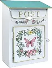 XLWLLNJ Wall Mounted Mailbox Antique Style Decor Post Box for House Gate Outdoor