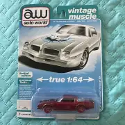 Auto World 1976 Pontiac Firebird T/A Ultra Red Chase