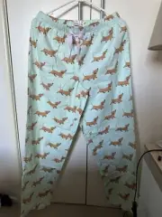 Peter Alexander Sleep Flanelette PJ Pant Womens Sz M BNWT Super Cute- RRP $79.95