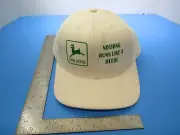 Original John Deere Hat White Baseball Cap Nothing Runs Like A Deere VS36