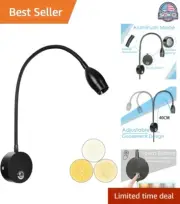 Touch-Controlled Wall Mount Reading Lamp - Minimalist Design for Bedroom Comfort