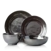 Juliska Pewter Stoneware 4pc Setting