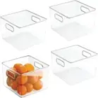 Idesign Plastic Fridge and Pantry Storage Bins, Organizer Container for Kitchen,