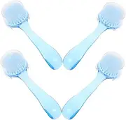 IWOWHERO Facial Cleansing Brush Manicure Cleaning Tools Set of 4 Round Head Nail Brushes