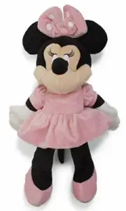 Disney Baby Minnie Mouse Stuffed Plush with Rattle Sound, 12"