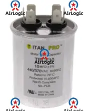 12098 Mars Mars2 Round Run Capacitor 10 uf MFD 370 volt