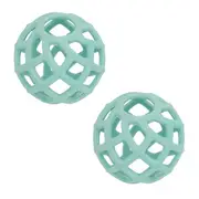 2PK Annabel Trends Silicone Ball Teether Baby/Infant Teething Toy 8cm Aqua 3m+