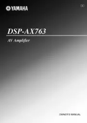 Yamaha DSP-AX763 Amplifier Owners Manual