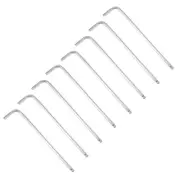 8pcs 3/16" Ball End Hex Key Wrench, L Shaped Long Arm CR-V Repairing Tool, SAE
