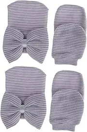 [WOFASHPURET] Pcs Knit Cap Hat Big Bowknot Decorative Hat for Girls Yarn Material Soft Lightweight Clothing