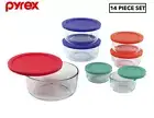 Pyrex 14-Piece Simply Store Glass Food Container Set - Multi