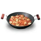 Futura Hard Anodised 2.5 Ltr 26cm Deep Frying Pan Wok/Kadai Flat Bottom Cookware
