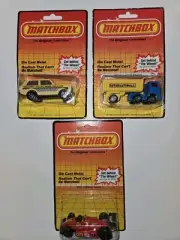 1983 Matchbox Superfast Three Diecast On Cards