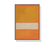 50cmx70cm Yellow By Mark Rothko Black Frame Canvas Wall Art
