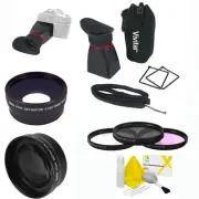 6 LENS + LCD VIEWFINDER KIT FOR CANON EOS REBEL T1 T2 T3 T4 T5 T1I T2I T3I T4I