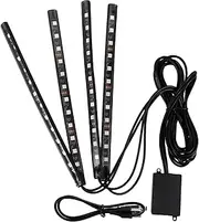 MOLUCKFU Led Strip Lights Car Mood Lighting Night Decorations Soft White Easy Install 4 Strips