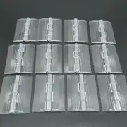 US Stock 12pcs Clear PMMA Acrylic Plastic Folding Plexiglass Hinge 45 x 34mm
