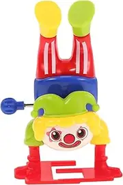 Toddmomy Wind Up Circus Clown for Interactive Halloween Wind Up Figure with Somersault Action Unique Eyecatching Design for Parties Collectibles Fun Trick Treat Present